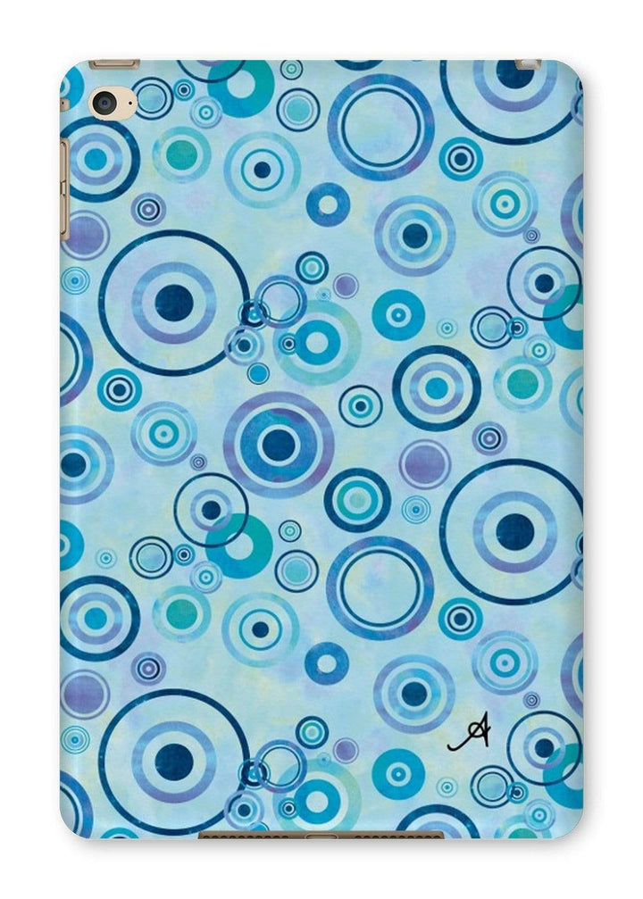 Phone & Tablet Cases iPad Mini 4 / Gloss Watercolour Circles Blue Amanya Design Tablet Cases Prodigi