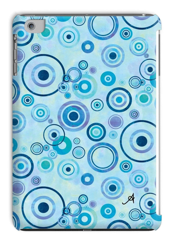 Phone & Tablet Cases iPad Mini 1/2/3 / Gloss Watercolour Circles Blue Amanya Design Tablet Cases Prodigi