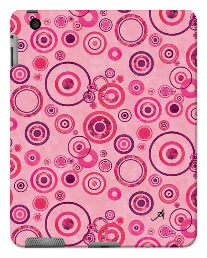 Phone & Tablet Cases iPad 2/3/4 / Gloss Watercolour Circles Pink Amanya Design Tablet Cases Prodigi