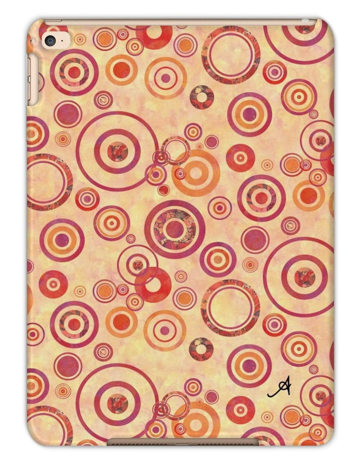 Phone & Tablet Cases iPad Air 2 / Matte Watercolour Circles Red Amanya Design Tablet Cases Prodigi