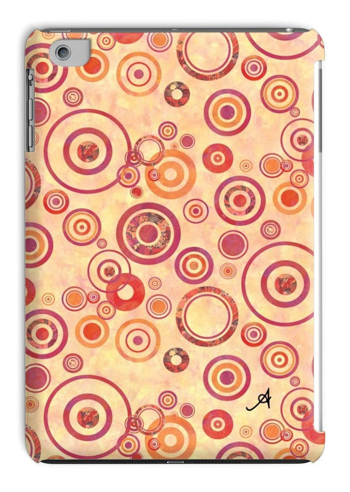 Phone & Tablet Cases iPad Mini 1/2/3 / Gloss Watercolour Circles Red Amanya Design Tablet Cases Prodigi