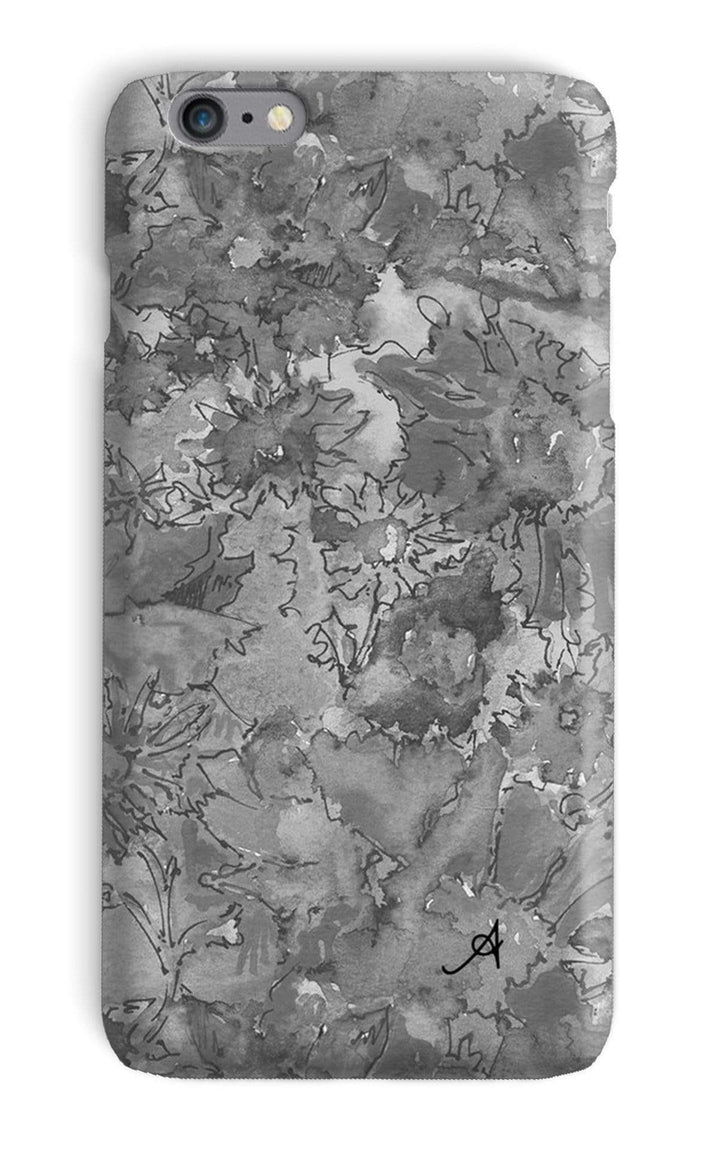 Phone & Tablet Cases iPhone 6s Plus / Snap / Gloss Watercolour Daisies Monochrome Amanya Design Phone Case Prodigi