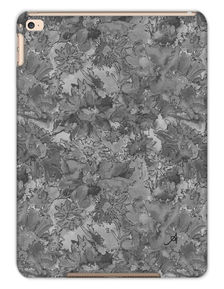 Phone & Tablet Cases iPad Air 2 / Matte Watercolour Daisies Monochrome Amanya Design Tablet Cases Prodigi