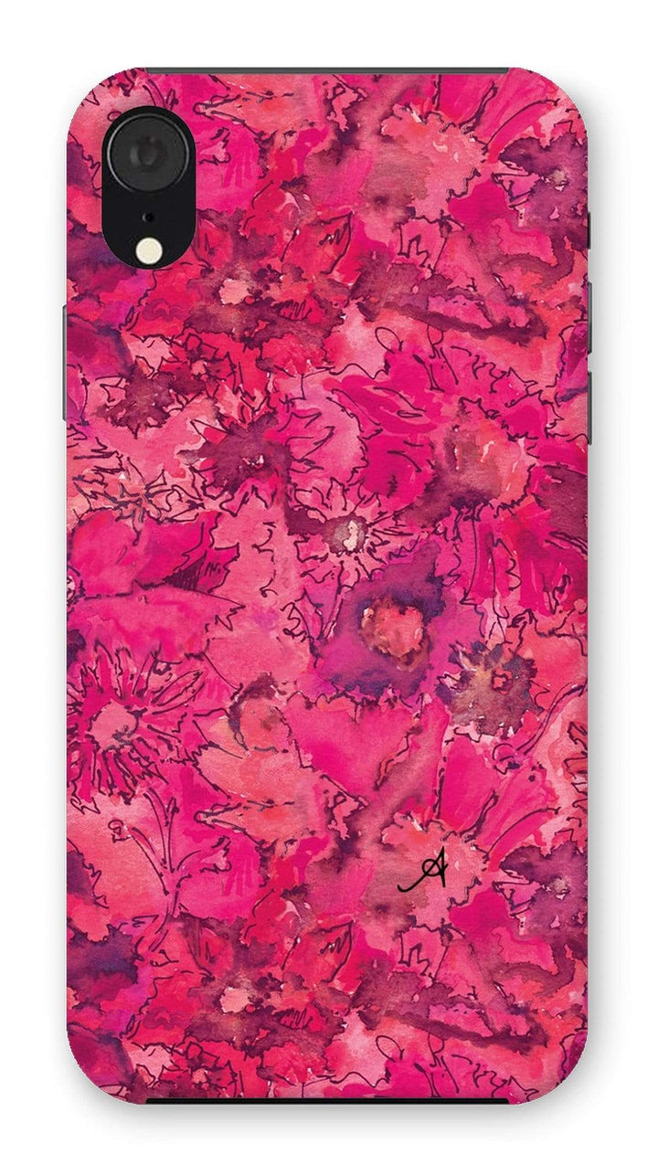 Phone & Tablet Cases iPhone XR / Snap / Gloss Watercolour Daisies Pink Amanya Design Phone Case Prodigi