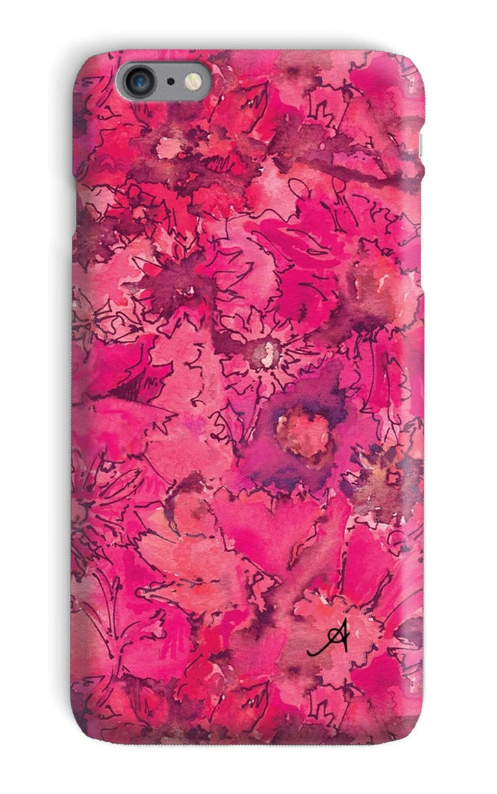 Phone & Tablet Cases iPhone 6s Plus / Snap / Gloss Watercolour Daisies Pink Amanya Design Phone Case Prodigi