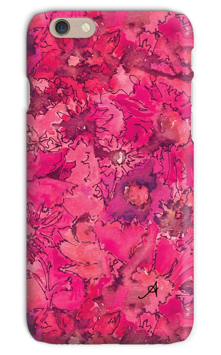 Phone & Tablet Cases iPhone 6s / Snap / Gloss Watercolour Daisies Pink Amanya Design Phone Case Prodigi