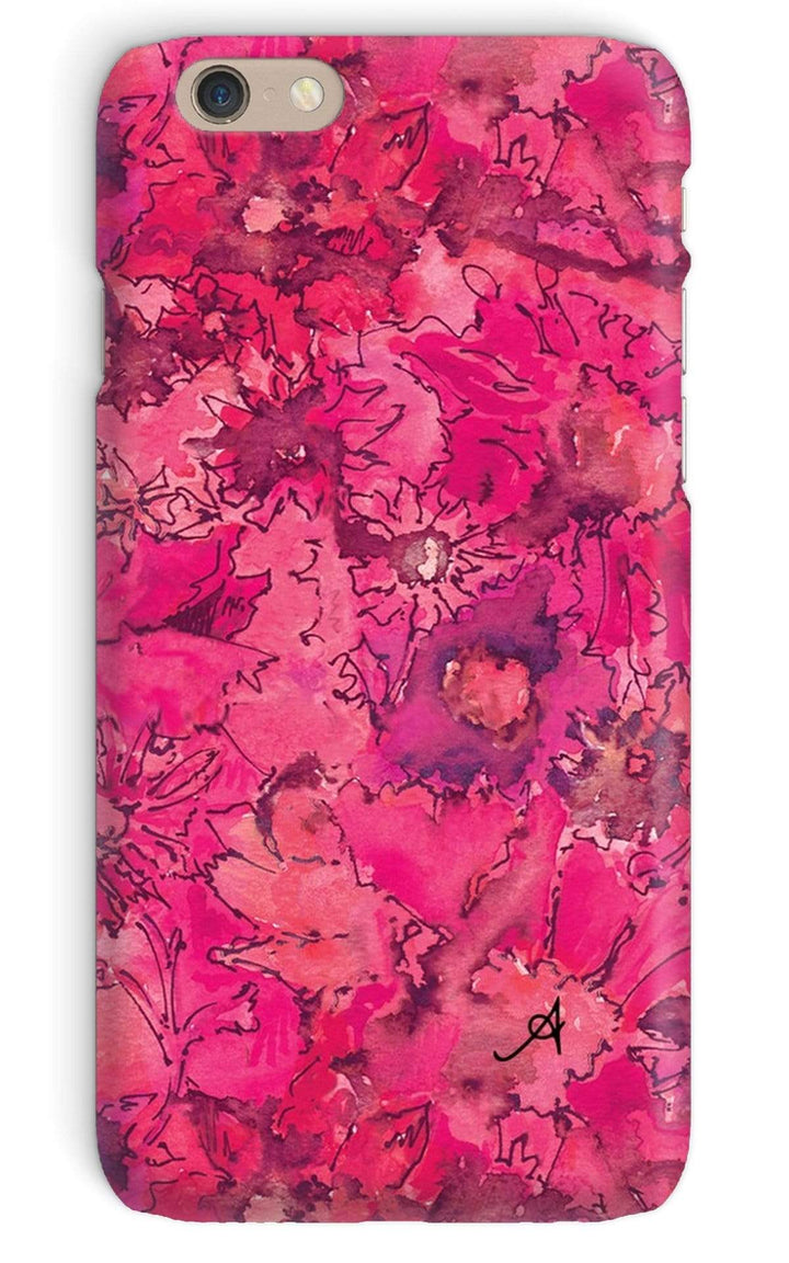 Phone & Tablet Cases iPhone 6 / Snap / Gloss Watercolour Daisies Pink Amanya Design Phone Case Prodigi