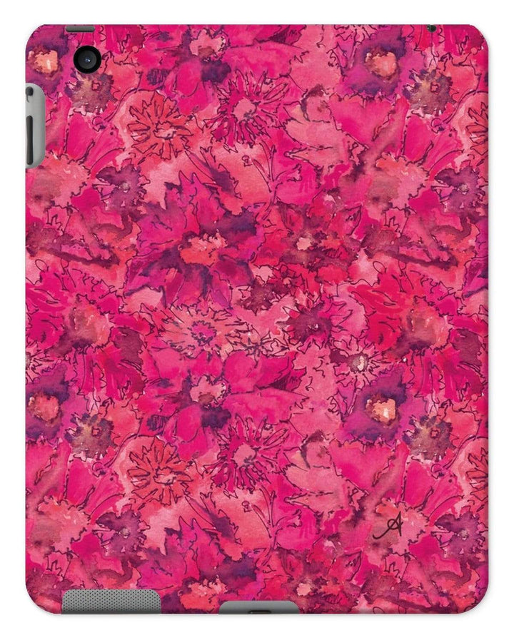 Phone & Tablet Cases iPad 2/3/4 / Gloss Watercolour Daisies Pink Amanya Design Tablet Cases Prodigi