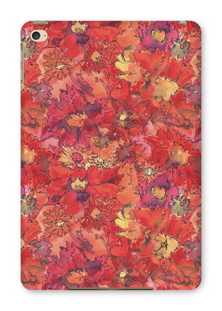 Phone & Tablet Cases iPad Mini 4 / Gloss Watercolour Daisies Red Amanya Design Tablet Cases Prodigi