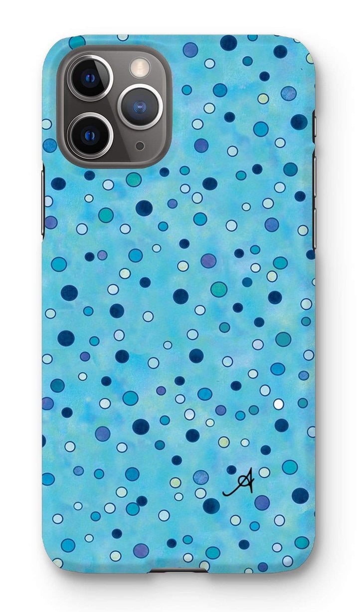 Phone & Tablet Cases iPhone 11 Pro / Snap / Gloss Watercolour Spots Blue Amanya Design Phone Case Prodigi