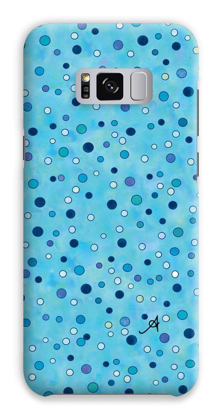 Phone & Tablet Cases Samsung S8 Plus / Snap / Gloss Watercolour Spots Blue Amanya Design Phone Case Prodigi