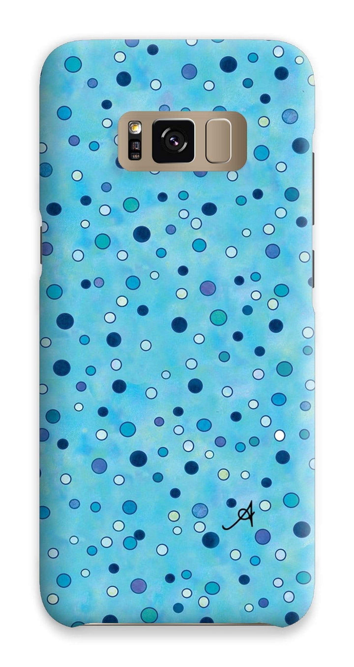 Phone & Tablet Cases Samsung S8 / Snap / Gloss Watercolour Spots Blue Amanya Design Phone Case Prodigi