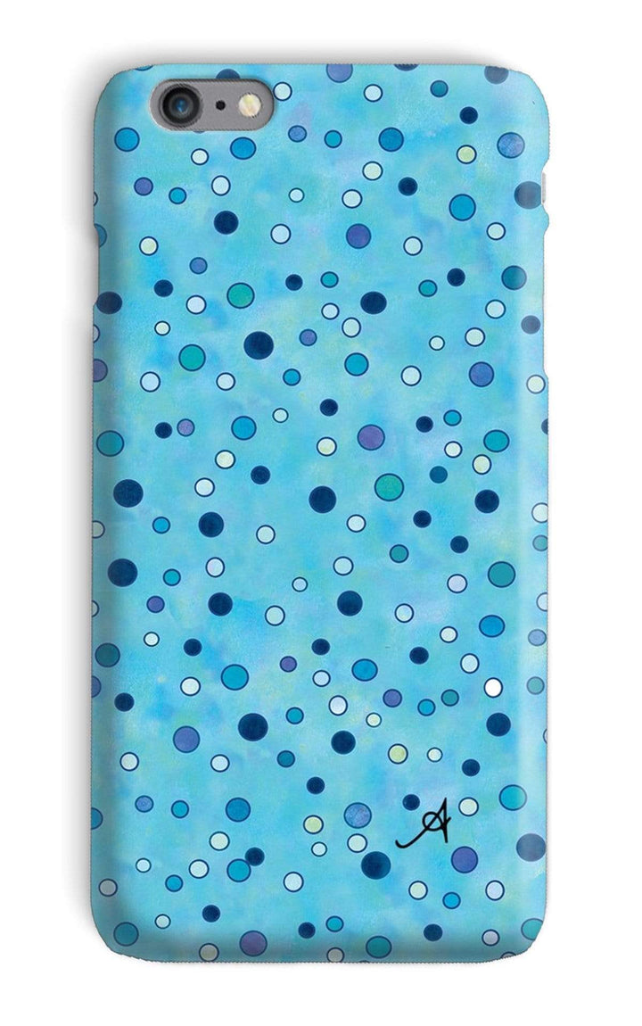 Phone & Tablet Cases iPhone 6s Plus / Snap / Gloss Watercolour Spots Blue Amanya Design Phone Case Prodigi