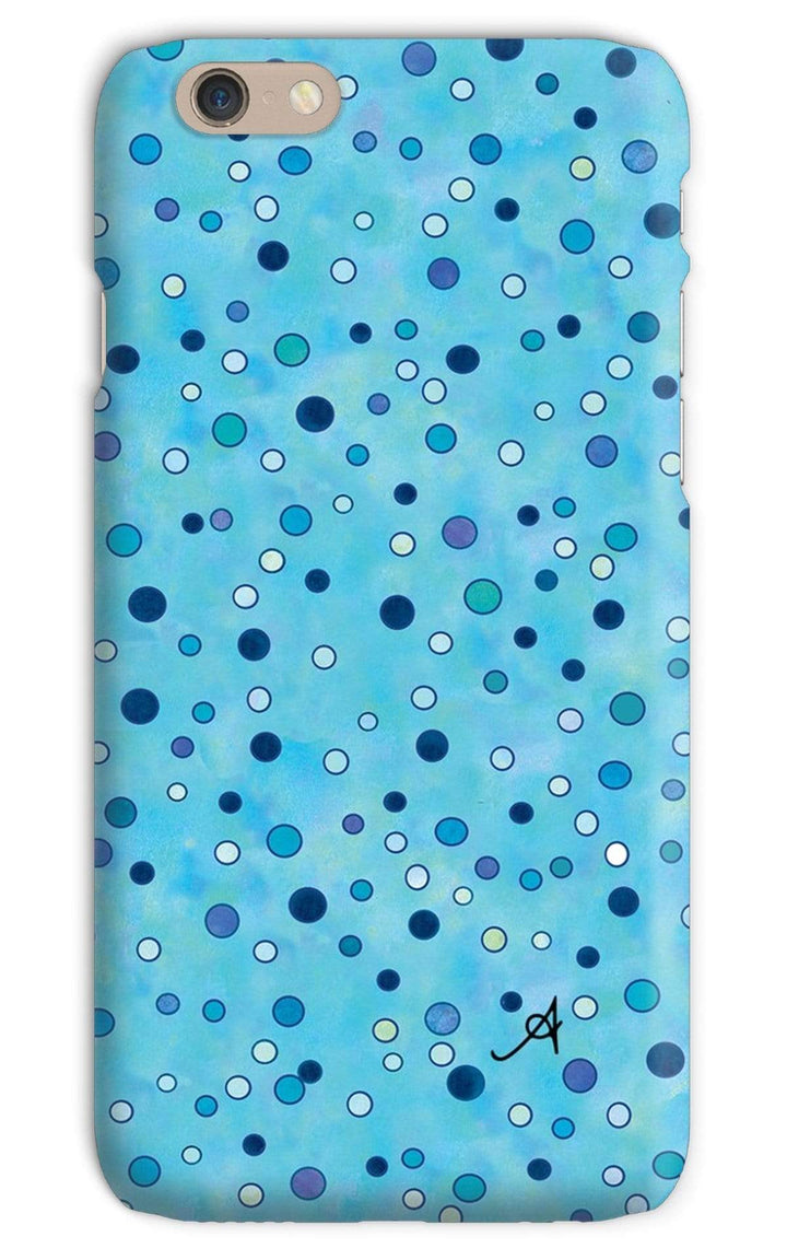 Phone & Tablet Cases iPhone 6s / Snap / Gloss Watercolour Spots Blue Amanya Design Phone Case Prodigi