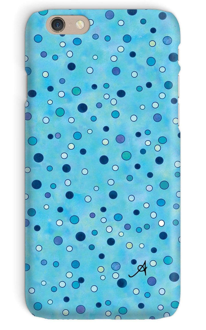 Phone & Tablet Cases iPhone 6 / Snap / Gloss Watercolour Spots Blue Amanya Design Phone Case Prodigi