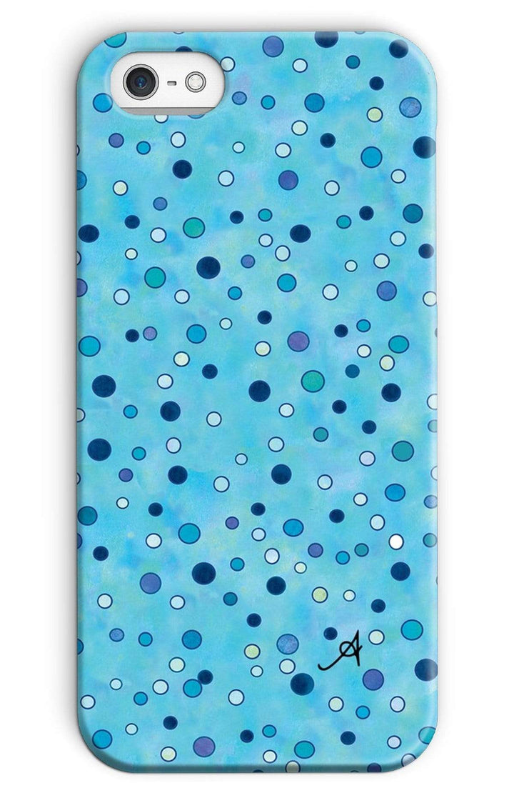 Phone & Tablet Cases iPhone 5/5s / Snap / Gloss Watercolour Spots Blue Amanya Design Phone Case Prodigi