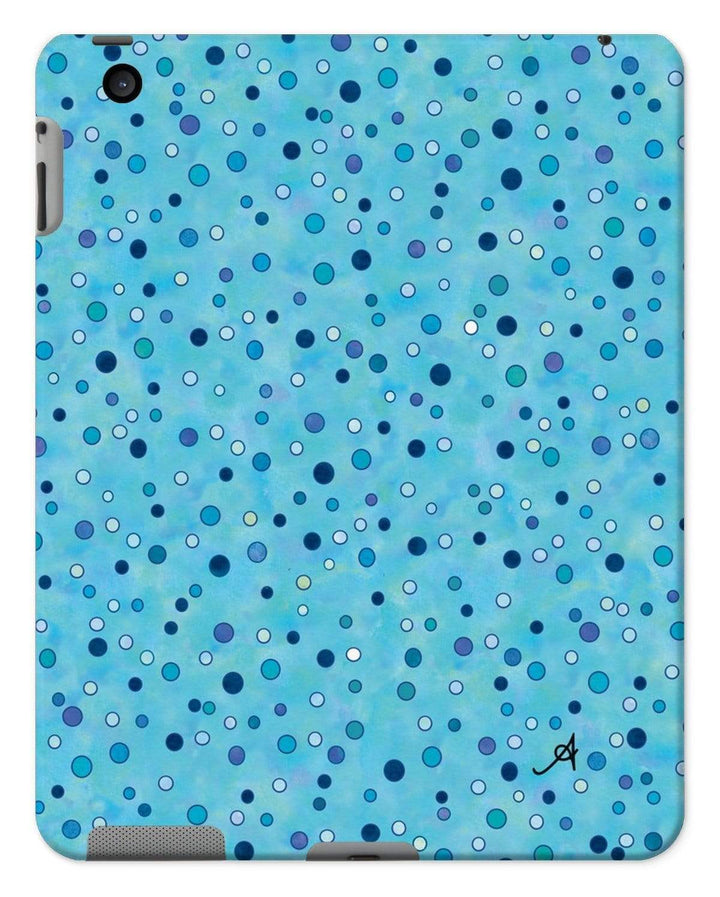 Phone & Tablet Cases iPad 2/3/4 / Gloss Watercolour Spots Blue Amanya Design Tablet Cases Prodigi