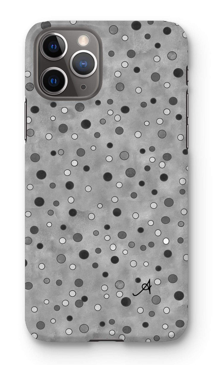 Phone & Tablet Cases iPhone 11 Pro / Snap / Gloss Watercolour Spots Monochrome Amanya Design Phone Case Prodigi