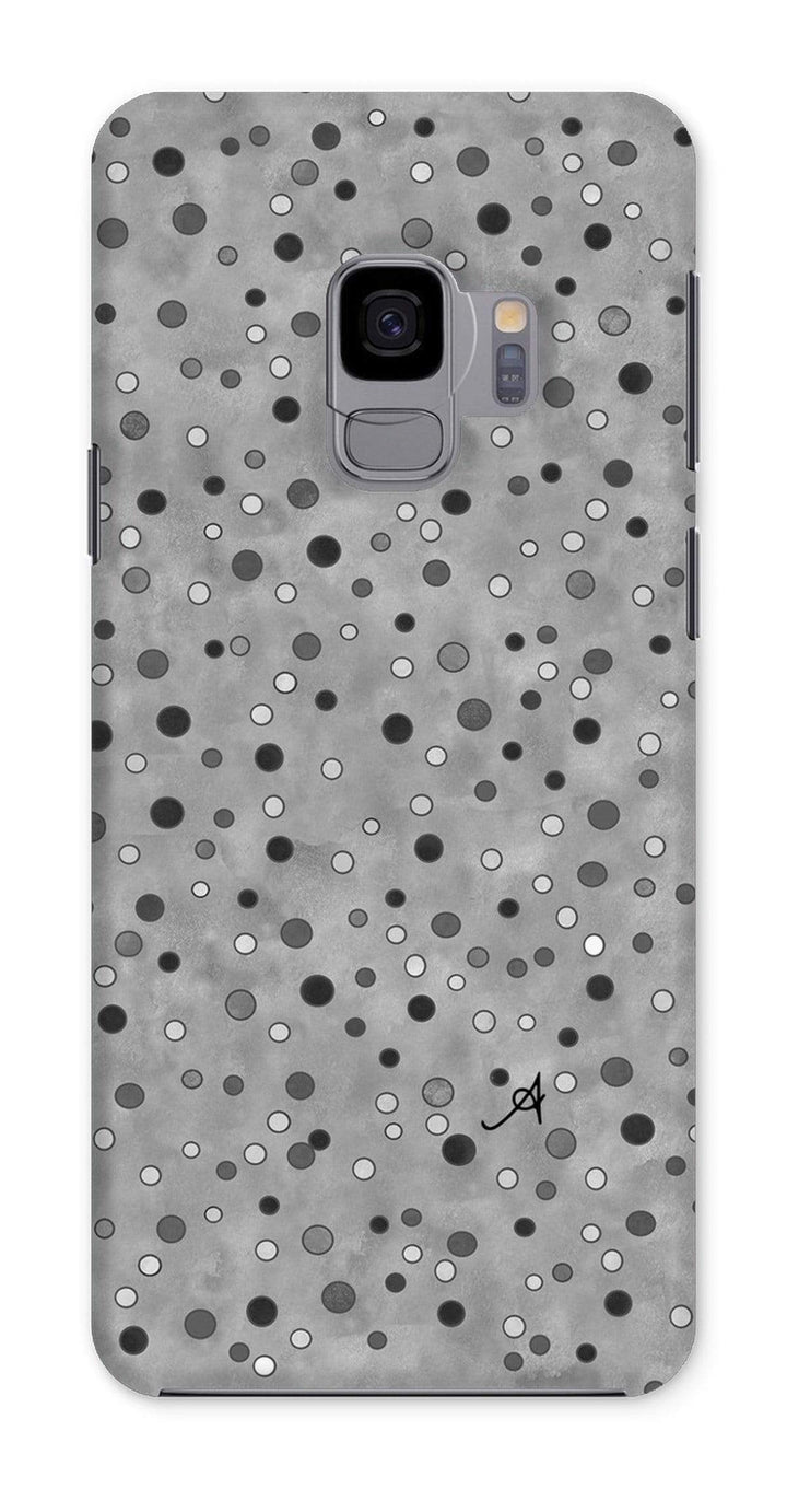 Phone & Tablet Cases Samsung Galaxy S9 / Snap / Gloss Watercolour Spots Monochrome Amanya Design Phone Case Prodigi