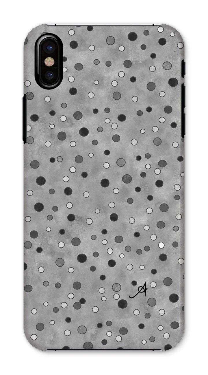 Phone & Tablet Cases iPhone X / Snap / Gloss Watercolour Spots Monochrome Amanya Design Phone Case Prodigi