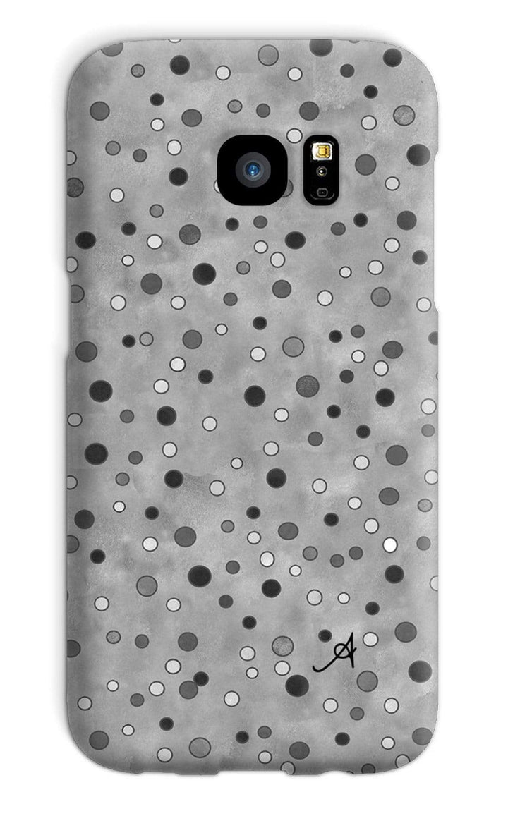 Phone & Tablet Cases Galaxy S7 / Snap / Gloss Watercolour Spots Monochrome Amanya Design Phone Case Prodigi