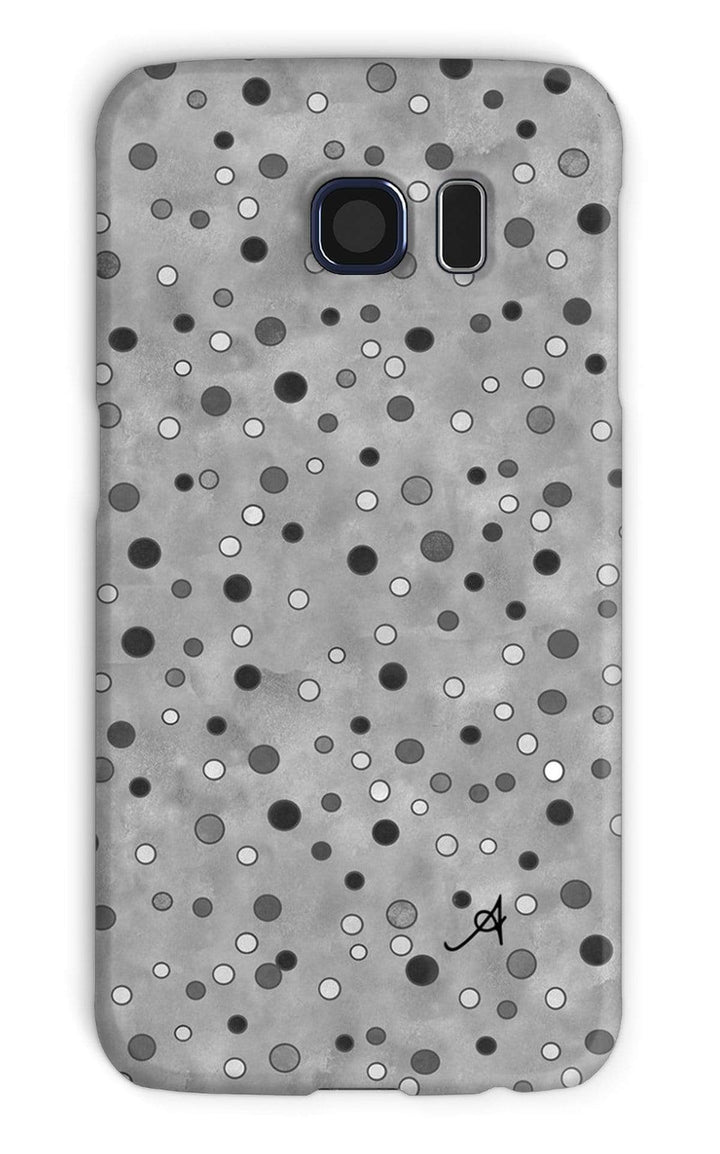 Phone & Tablet Cases Galaxy S6 / Snap / Gloss Watercolour Spots Monochrome Amanya Design Phone Case Prodigi
