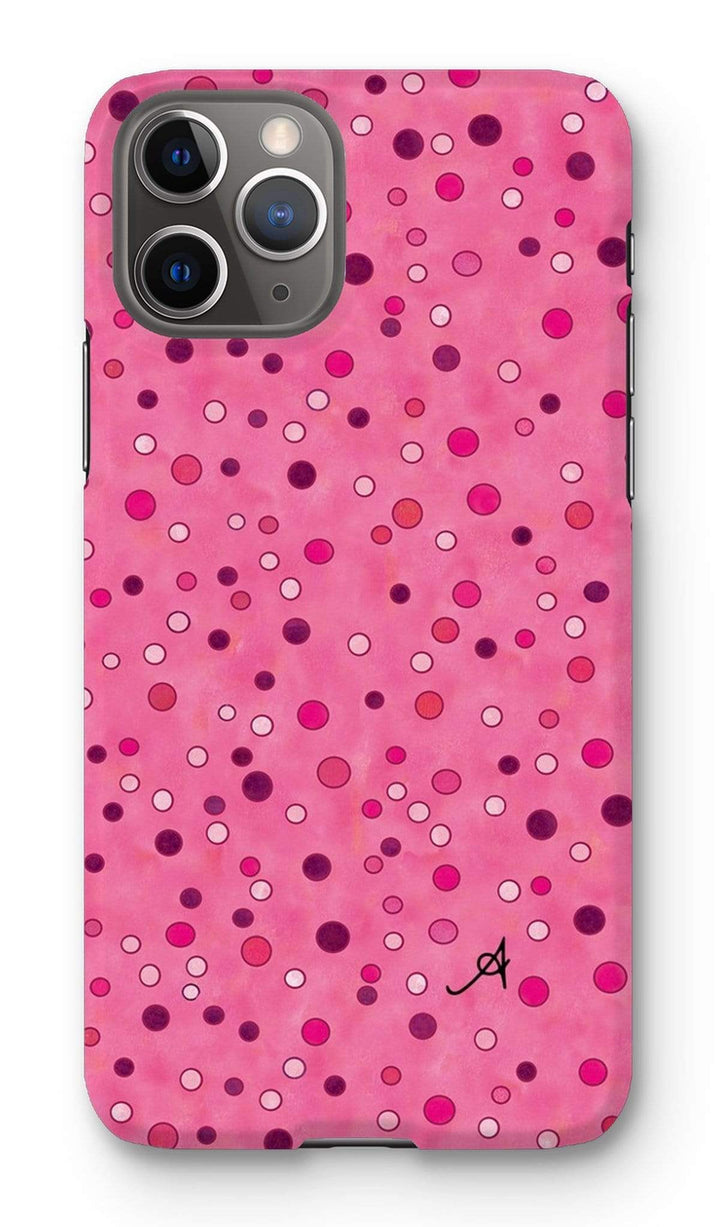 Phone & Tablet Cases iPhone 11 Pro / Snap / Gloss Watercolour Spots Pink Amanya Design Phone Case Prodigi