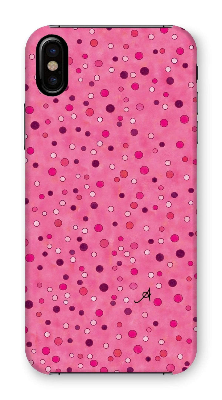Phone & Tablet Cases iPhone XS / Snap / Gloss Watercolour Spots Pink Amanya Design Phone Case Prodigi