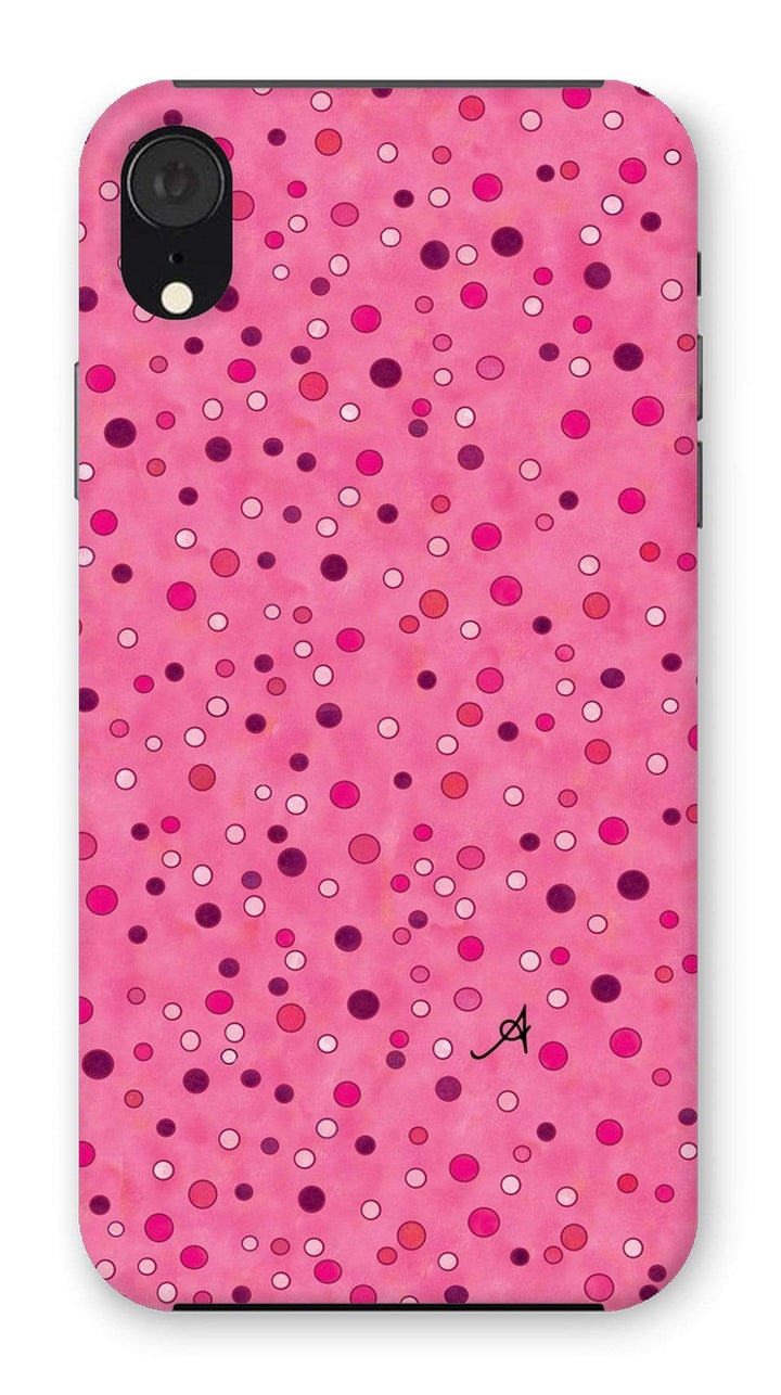 Phone & Tablet Cases iPhone XR / Snap / Gloss Watercolour Spots Pink Amanya Design Phone Case Prodigi