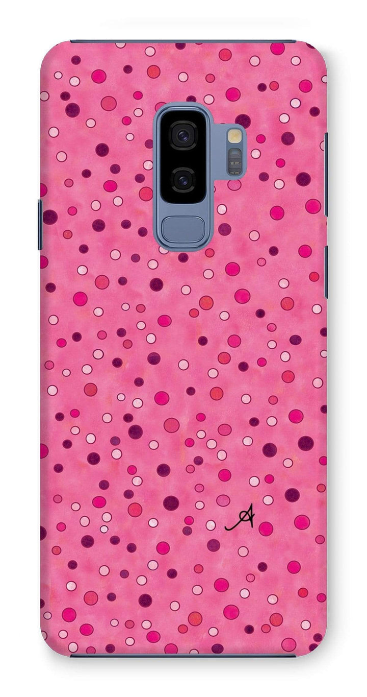 Phone & Tablet Cases Samsung Galaxy S9+ / Snap / Gloss Watercolour Spots Pink Amanya Design Phone Case Prodigi
