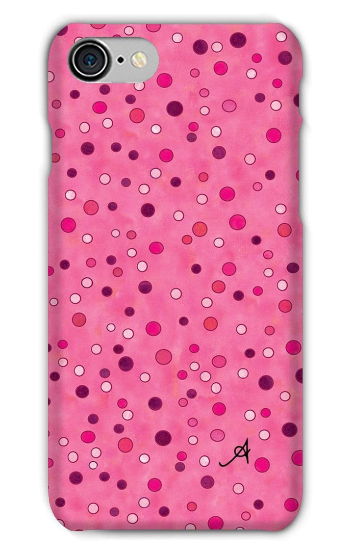 Phone & Tablet Cases iPhone 8 / Snap / Gloss Watercolour Spots Pink Amanya Design Phone Case Prodigi