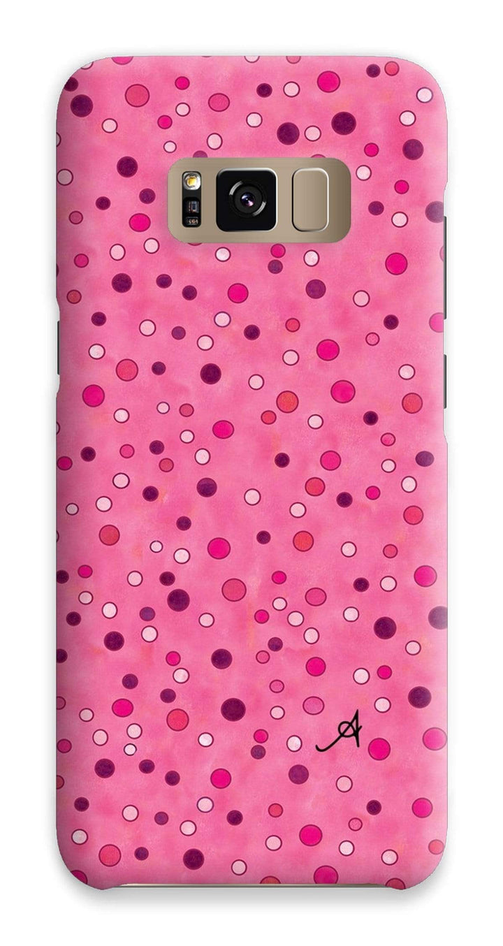 Phone & Tablet Cases Samsung S8 / Snap / Gloss Watercolour Spots Pink Amanya Design Phone Case Prodigi