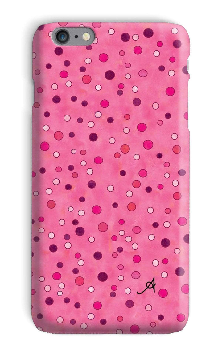 Phone & Tablet Cases iPhone 6s Plus / Snap / Gloss Watercolour Spots Pink Amanya Design Phone Case Prodigi