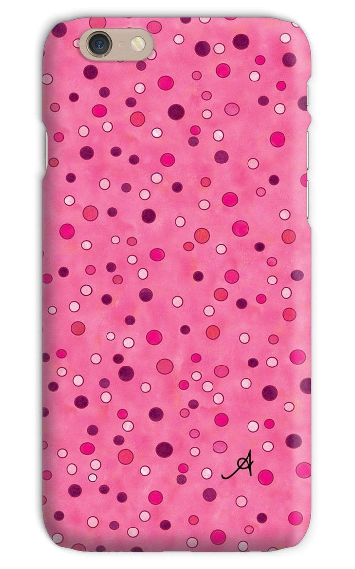 Phone & Tablet Cases iPhone 6s / Snap / Gloss Watercolour Spots Pink Amanya Design Phone Case Prodigi