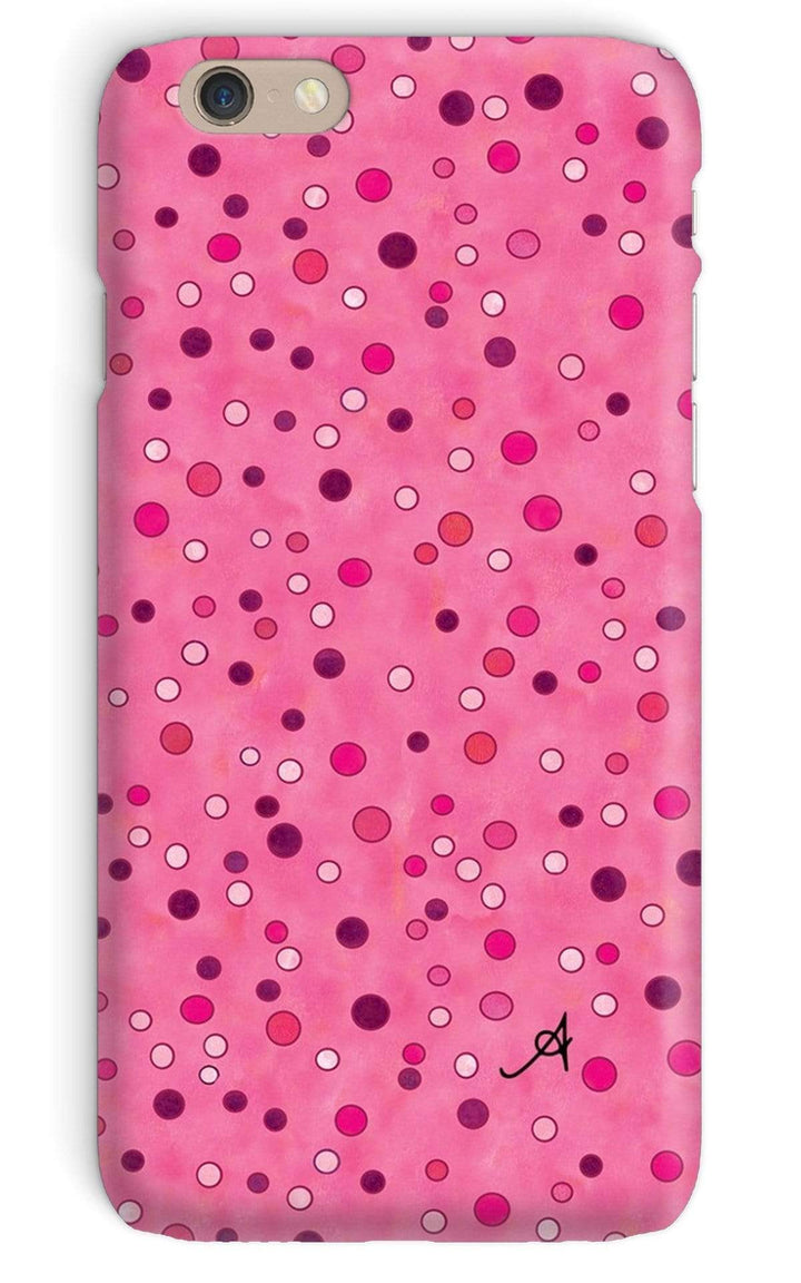 Phone & Tablet Cases iPhone 6 / Snap / Gloss Watercolour Spots Pink Amanya Design Phone Case Prodigi