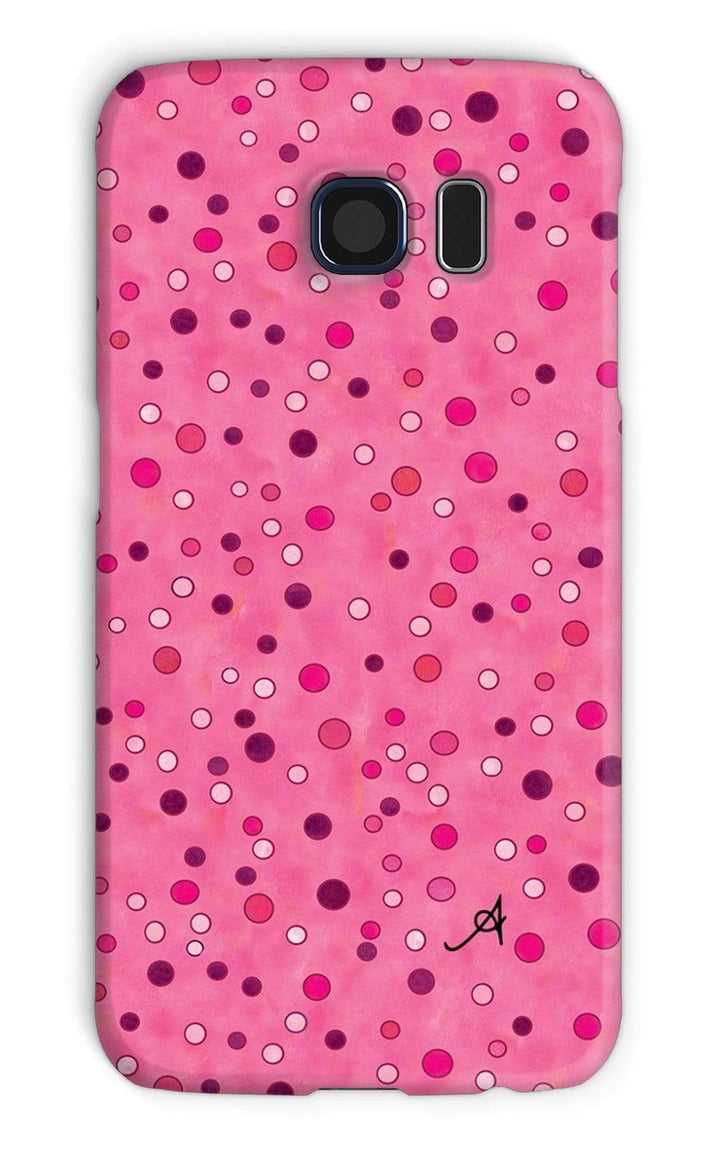 Phone & Tablet Cases Galaxy S6 / Snap / Gloss Watercolour Spots Pink Amanya Design Phone Case Prodigi