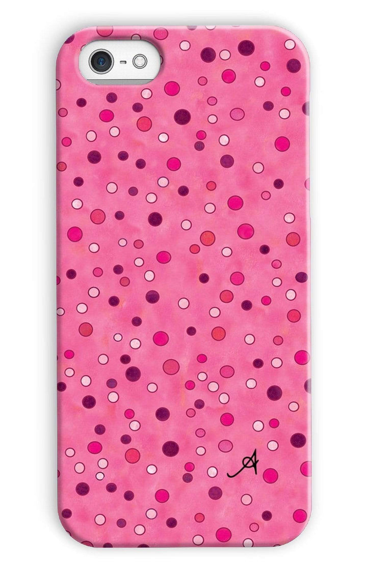 Phone & Tablet Cases iPhone 5c / Snap / Gloss Watercolour Spots Pink Amanya Design Phone Case Prodigi