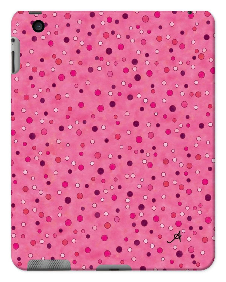 Phone & Tablet Cases iPad 2/3/4 / Gloss Watercolour Spots Pink Amanya Design Tablet Cases Prodigi