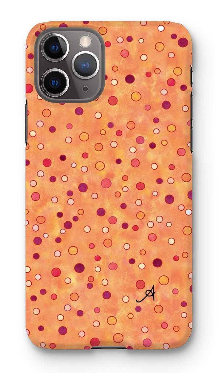 Phone & Tablet Cases iPhone 11 Pro / Snap / Gloss Watercolour Spots Red Amanya Design Phone Case Prodigi