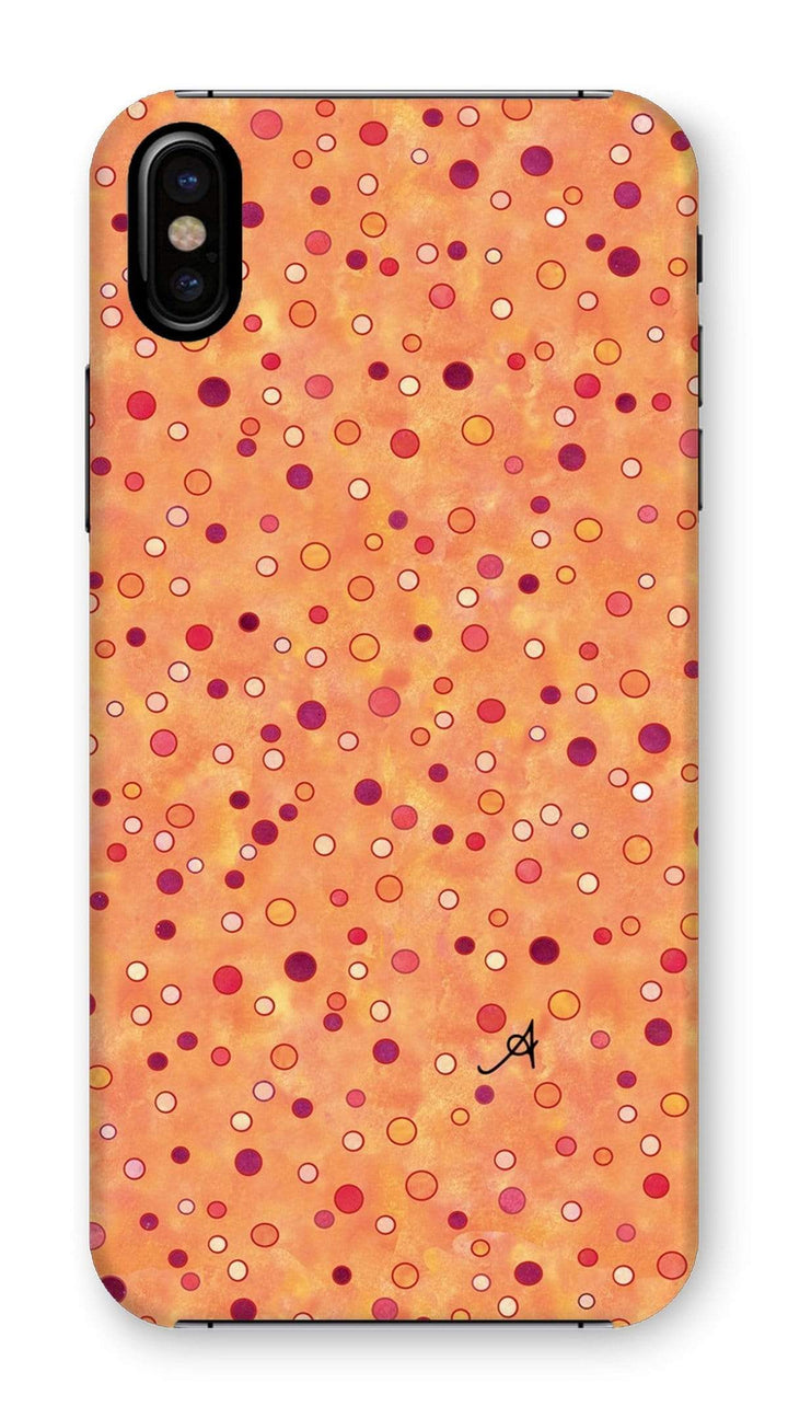 Phone & Tablet Cases iPhone XS / Snap / Gloss Watercolour Spots Red Amanya Design Phone Case Prodigi