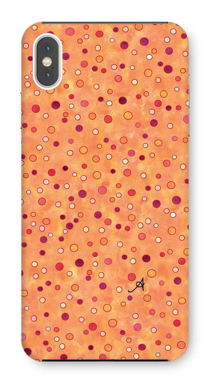 Phone & Tablet Cases iPhone XS Max / Snap / Gloss Watercolour Spots Red Amanya Design Phone Case Prodigi