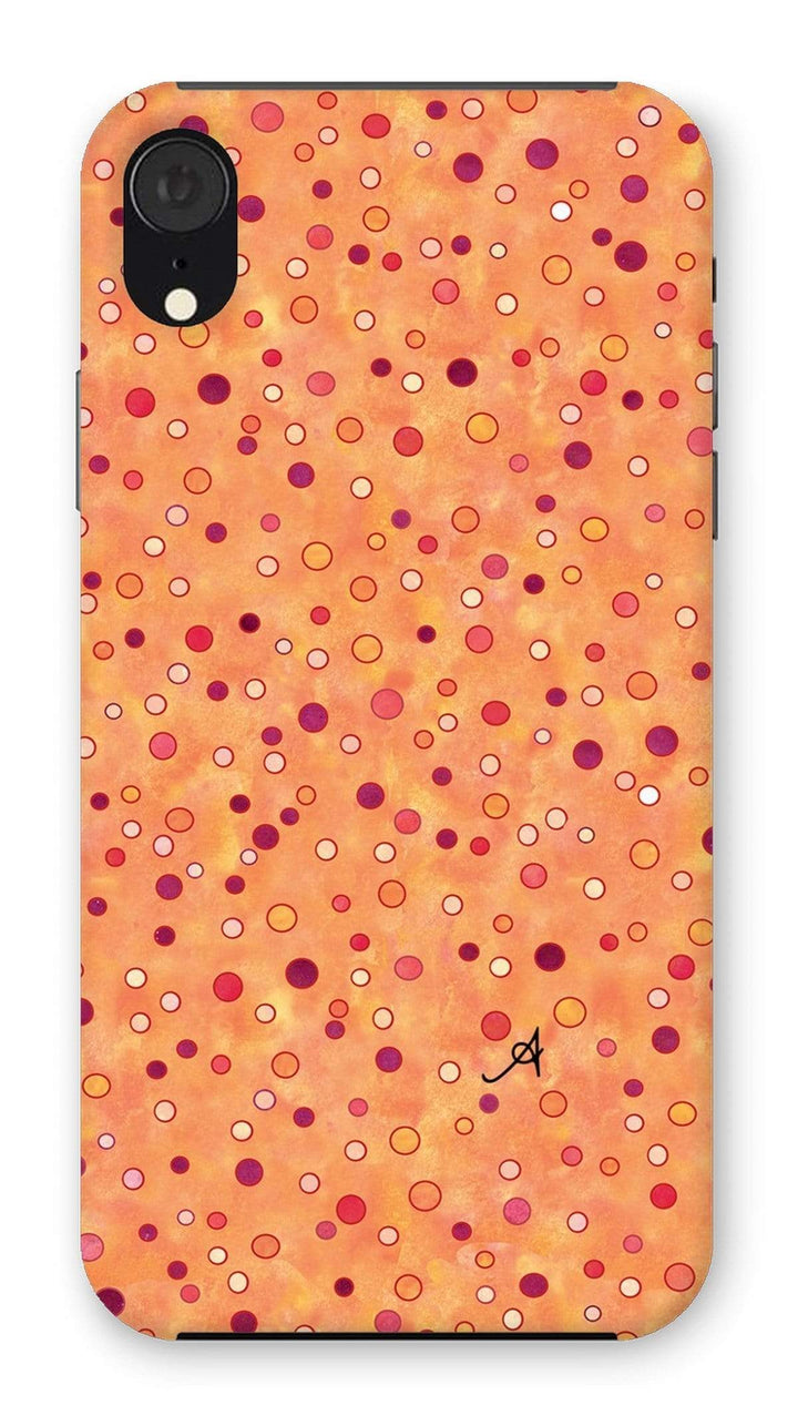 Phone & Tablet Cases iPhone XR / Snap / Gloss Watercolour Spots Red Amanya Design Phone Case Prodigi