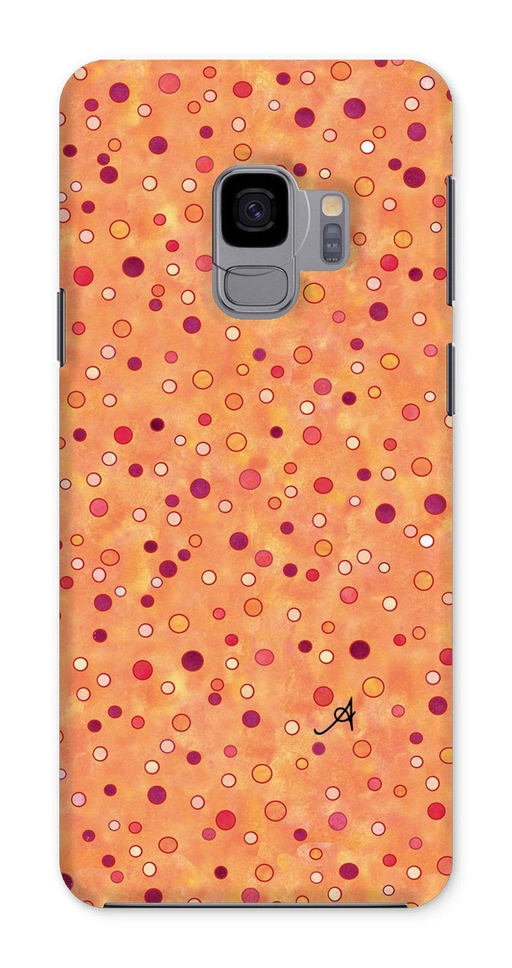 Phone & Tablet Cases Samsung Galaxy S9 / Snap / Gloss Watercolour Spots Red Amanya Design Phone Case Prodigi