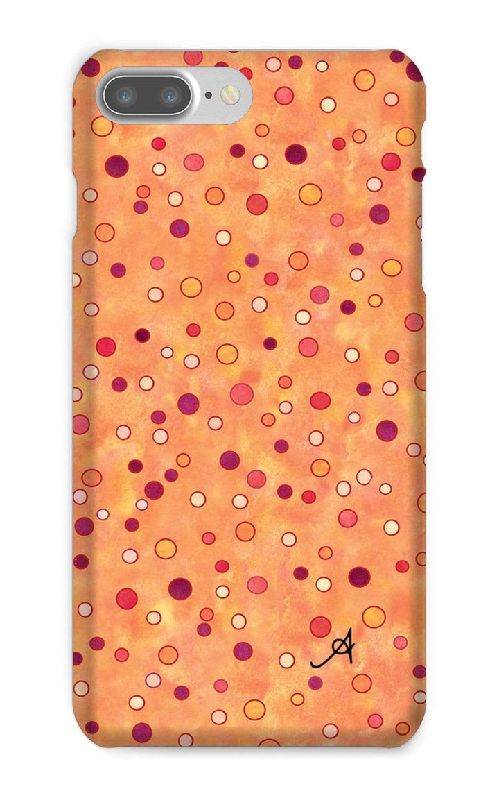 Phone & Tablet Cases iPhone 8 Plus / Snap / Gloss Watercolour Spots Red Amanya Design Phone Case Prodigi