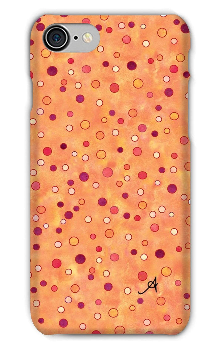 Phone & Tablet Cases iPhone 8 / Snap / Gloss Watercolour Spots Red Amanya Design Phone Case Prodigi