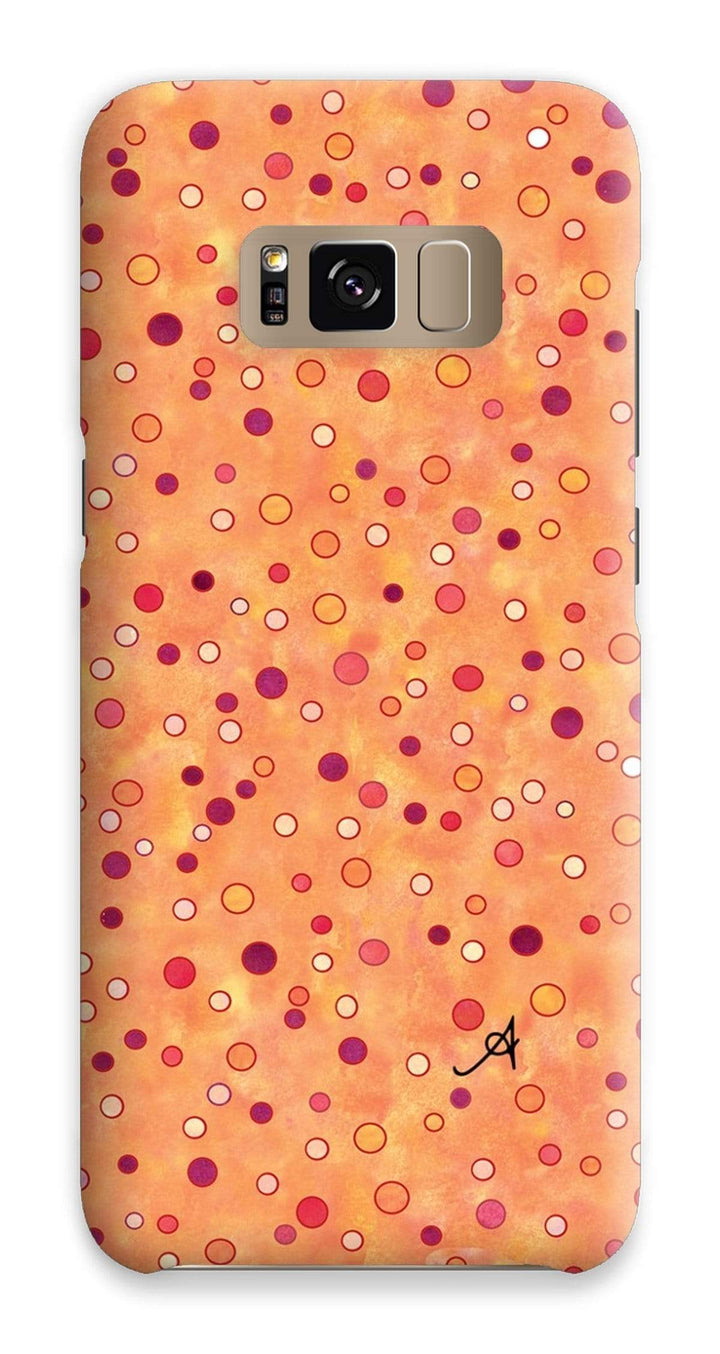 Phone & Tablet Cases Samsung S8 / Snap / Gloss Watercolour Spots Red Amanya Design Phone Case Prodigi