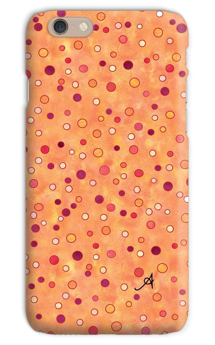 Phone & Tablet Cases iPhone 6s / Snap / Gloss Watercolour Spots Red Amanya Design Phone Case Prodigi