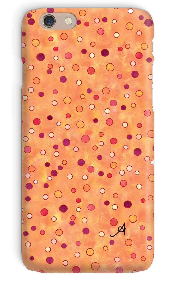 Phone & Tablet Cases iPhone 6 / Snap / Gloss Watercolour Spots Red Amanya Design Phone Case Prodigi