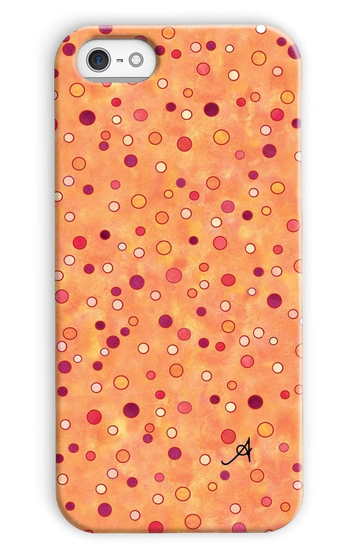 Phone & Tablet Cases iPhone 5c / Snap / Gloss Watercolour Spots Red Amanya Design Phone Case Prodigi