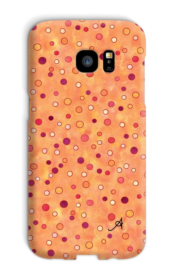 Phone & Tablet Cases Galaxy S7 Edge / Snap / Gloss Watercolour Spots Red Amanya Design Phone Case Prodigi